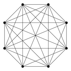Obraz premium Interlocking, interconnect polygon shape, elemenet