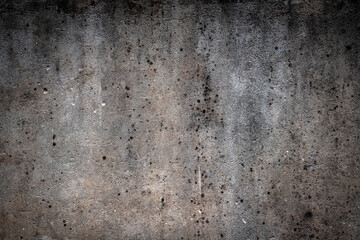 Texture of old gray concrete wall for background