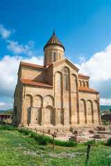 Fototapeta na wymiar Old orthodox church in the village Samtavisi. Georgia