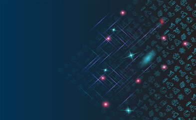 Smart Logistics background with global logistics Warehouse Logistics, Sea Freight Logistics partnership. For website and mobile website. .Easy to edit and customize. Vector illustration