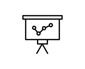 Presentation line icon