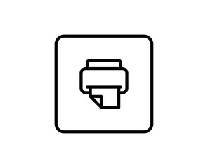 Printer line icon