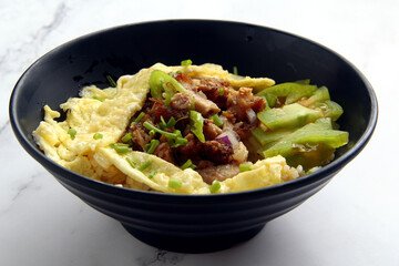 Freshly cooked Filipino food called Budbod