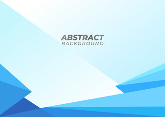 Blue triangle low poly abstract background vector illustration. Horizontal banner Perfect for Presentation template, certificate, brochure, business card etc