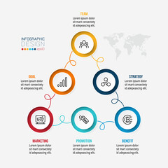 Pyramid business work flow infographic template.