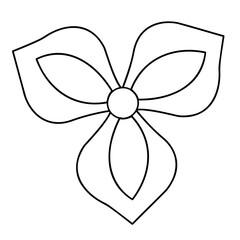  A fragment of vector graphics for creating patterns. Close-up of a contour drawing on a white background.