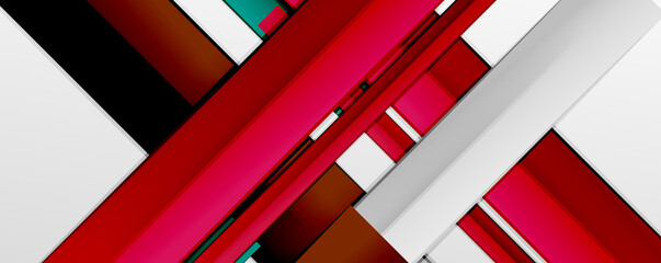 Obraz premium Color abstract lines trendy geometric background for business or technology presentation, internet poster or web brochure cover, wallpaper