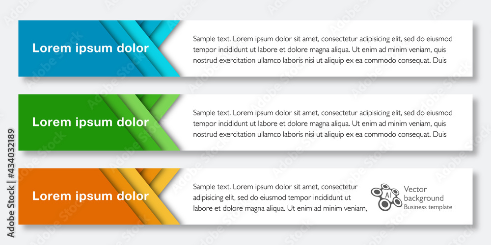 Wall mural web button and headline design. vector graphics.