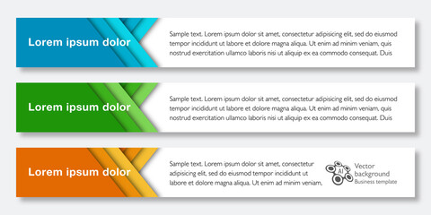 Web Button and Headline Design. Vector Graphics.