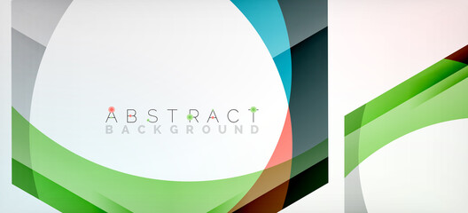 Vector color hexagons geometric abstract background