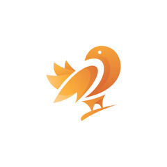 Abstract Bird Logo Icon