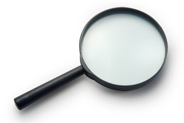 magnifying  glass with clipping path isolated white background