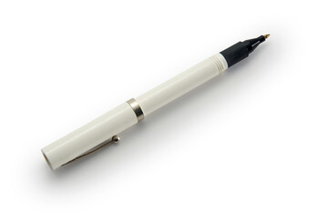 white ball point with clipping path