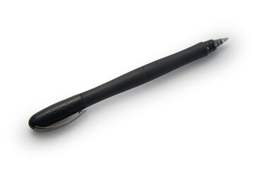 black ballpoint pen with clipping path