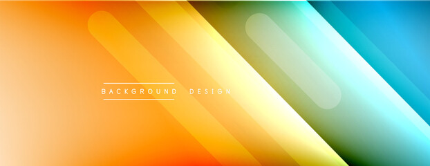 Dynamic lines abstract background. 3D shadow effects and fluid gradients. Modern overlapping forms