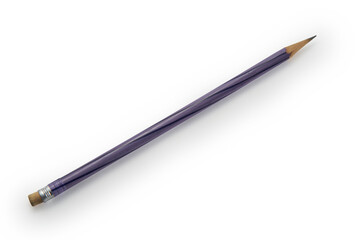Pencil with clipping path on  white background.  .