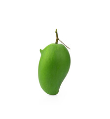 Fresh Green mango(Rhino Mango) isolated on white