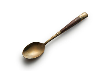 spoon with clipping path on white background