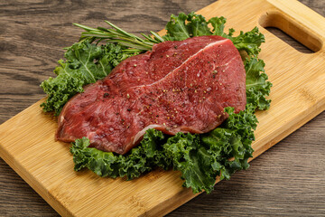 Raw beef steak for grill