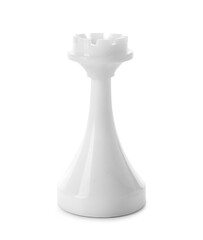 Chess piece on white background