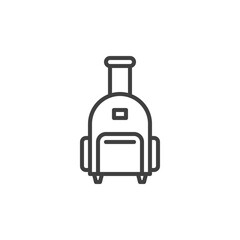 Luggage bag line icon