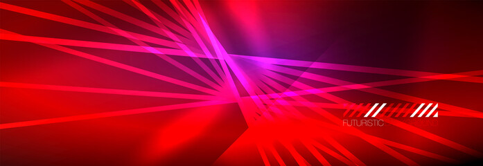 Neon dynamic beams vector abstract wallpaper background. Wallpaper background, design templates for business or technology presentations, internet posters or web brochure covers