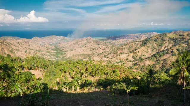 Landscape from Canlaon volcano on Negros island, Philippenes