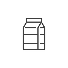 Milk package line icon