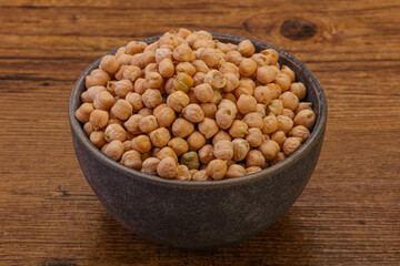 Vegan cuisine - Dry chickpea heap