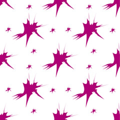 Dark pink pattern on white background, abstract pattern design, modern contemporary style for fabric and other patterns.