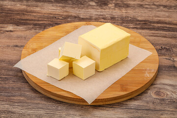 Dairy natural yellow butter piece