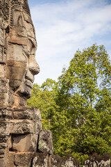 Fototapeta na wymiar Gate at the ancient temple of Angkor Wat, Siem Reap, Cambodia