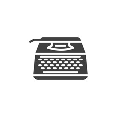 Typewriter machine vector icon