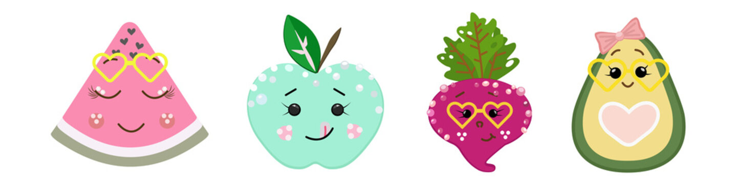 cute fruit set for themed decorations