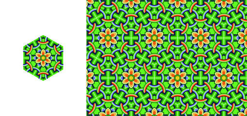 Korean traditional decorative patterns of temples.