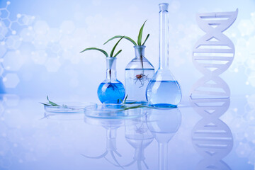 Biotechnology concept, Plant laboratory experimental