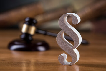 Paragraph, Law and justice concept