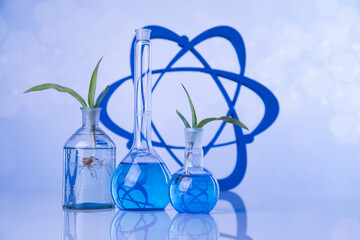 Laboratory glassware, genetically modified plant