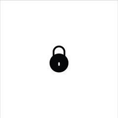 Lock solid icon illustration