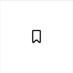 Premium bookmark icon. Minimal outline vector icon
