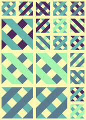 Obraz premium Abstract Geometric Pattern generative computational art illustration