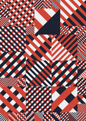 Abstract Geometric Pattern generative computational art illustration