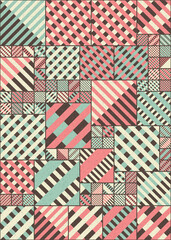 Obraz premium Abstract Geometric Pattern generative computational art illustration