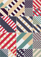 Obraz premium Abstract Geometric Pattern generative computational art illustration