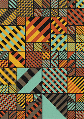 Obraz premium Abstract Geometric Pattern generative computational art illustration