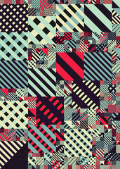 Obraz premium Abstract Geometric Pattern generative computational art illustration