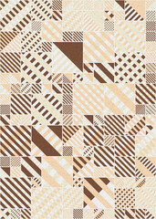 Abstract Geometric Pattern generative computational art illustration