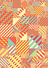 Abstract Geometric Pattern generative computational art illustration