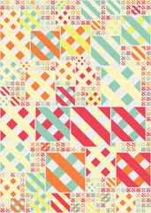 Abstract Geometric Pattern generative computational art illustration