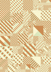 Abstract Geometric Pattern generative computational art illustration